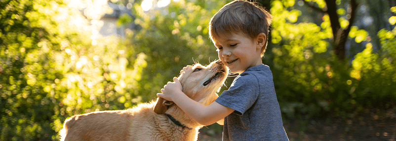 kinderen en huisdieren